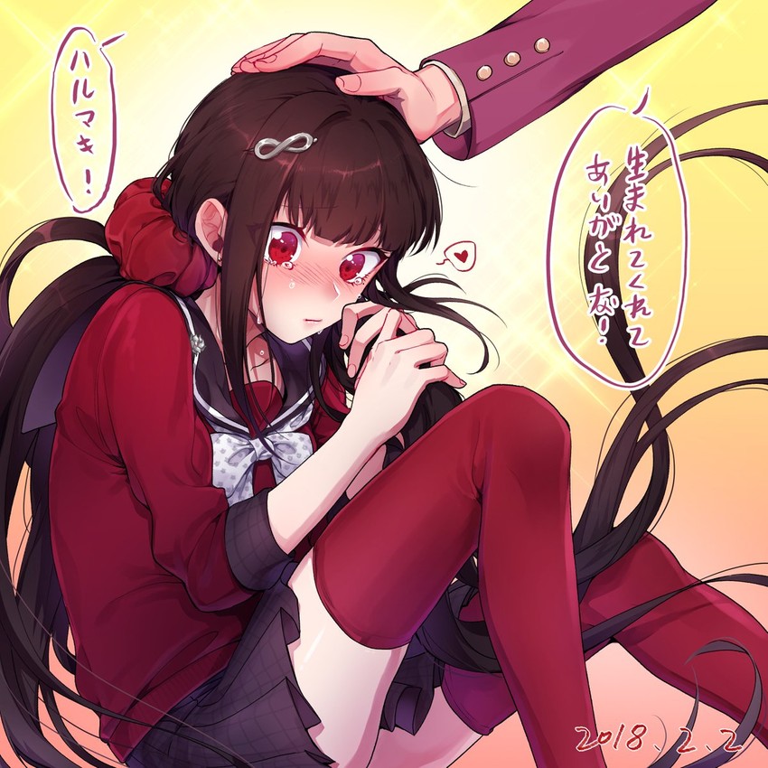 harukawa maki and momota kaito (danganronpa and 1 more) drawn by nanin