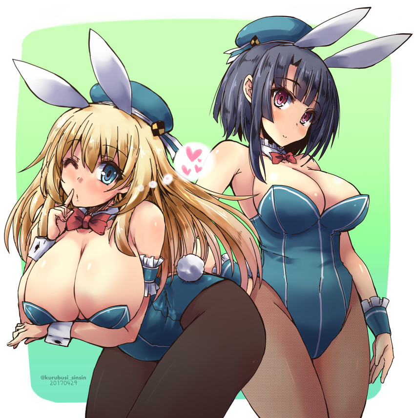 atago and takao (kantai collection) drawn by shinshin