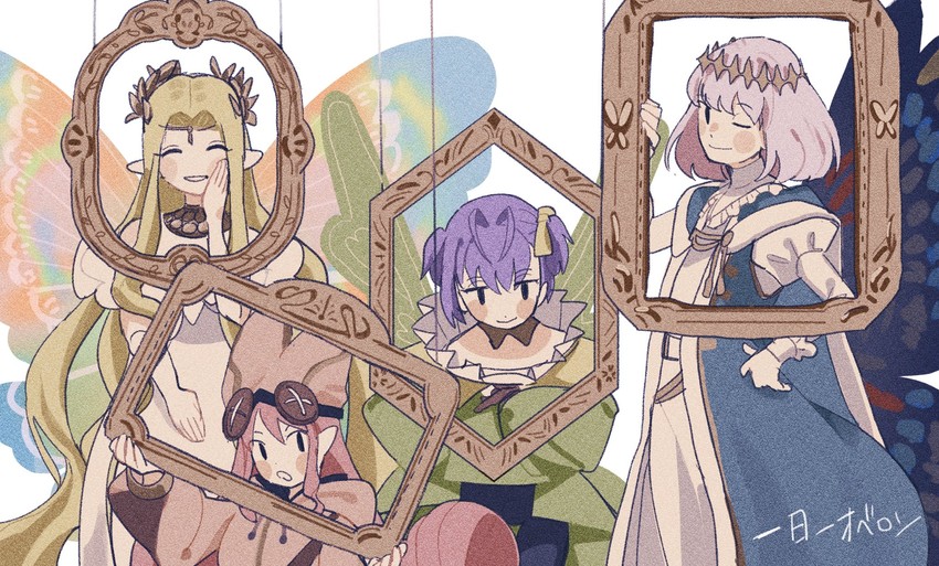 oberon, habetrot, kazuradrop, aurora, and murian (fate and 1 more) drawn by sost_fgo