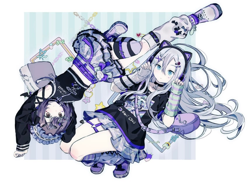 shinonome ena and yoisaki kanade (project sekai) drawn by migolu