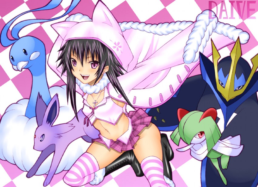 kirlia, espeon, altaria, and empoleon (pokemon and 1 more) drawn by daive