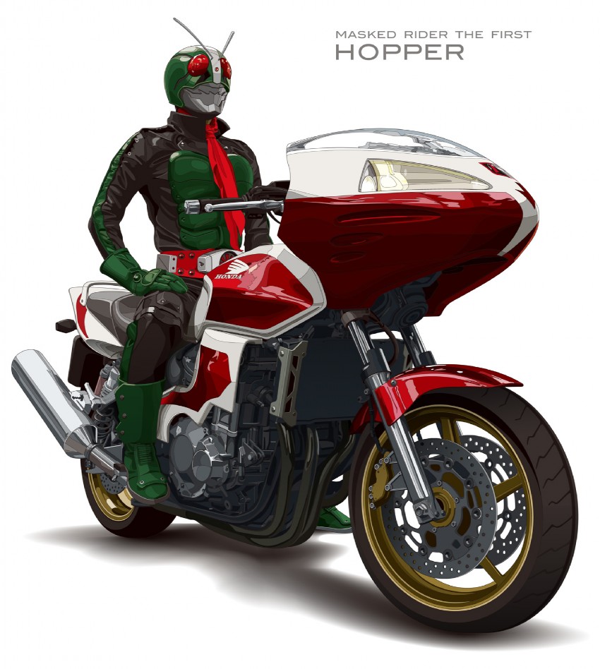 kamen rider 2 (kamen rider and 1 more) drawn by dias_(tajima_kouki)