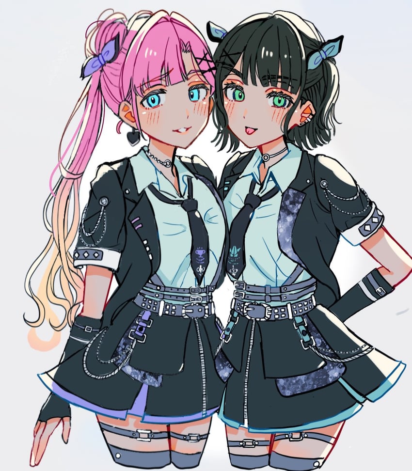 momose ginko and anyoji hime (love live! and 1 more) drawn by neko_raa_men