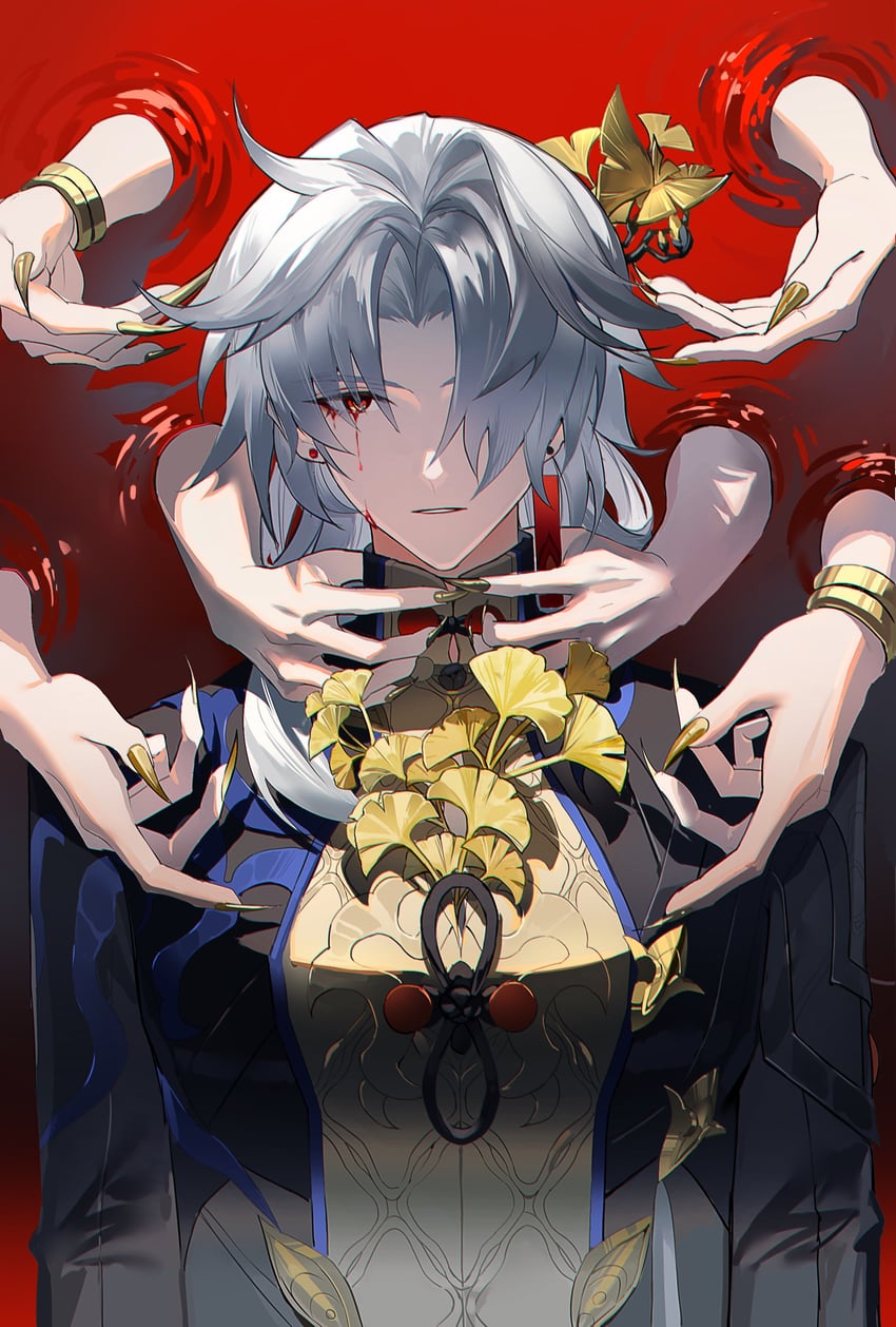 blade, yingxing, and yaoshi (honkai and 1 more) drawn by guaisanmu
