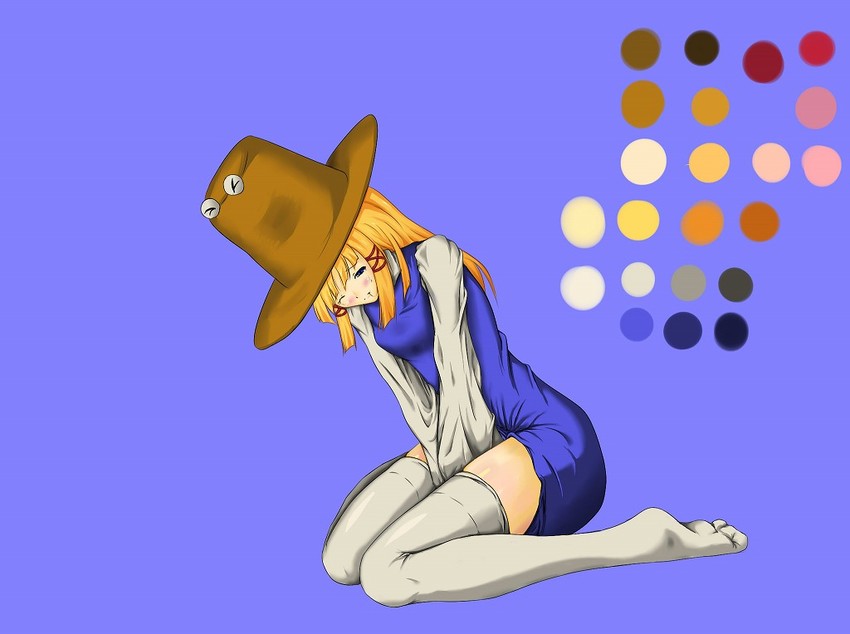 moriya suwako and pyonta (touhou) drawn by riwe