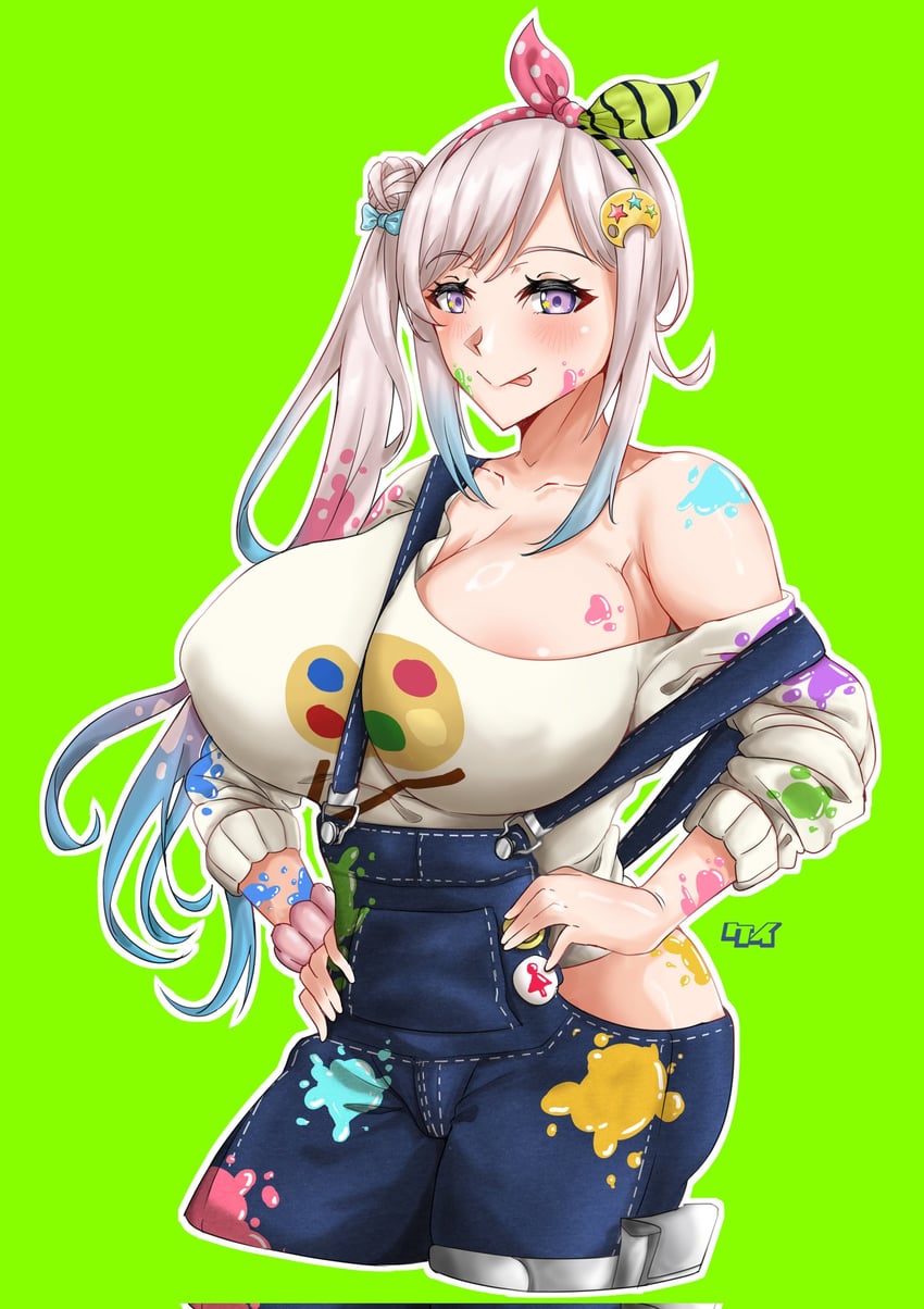 airani iofifteen (hololive and 1 more) drawn by keikyu_(tiltedcube)
