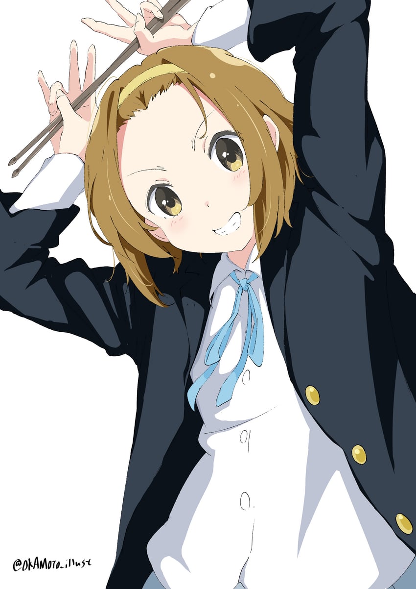 tainaka ritsu (k-on!) drawn by white_gorilla_(okamoto)