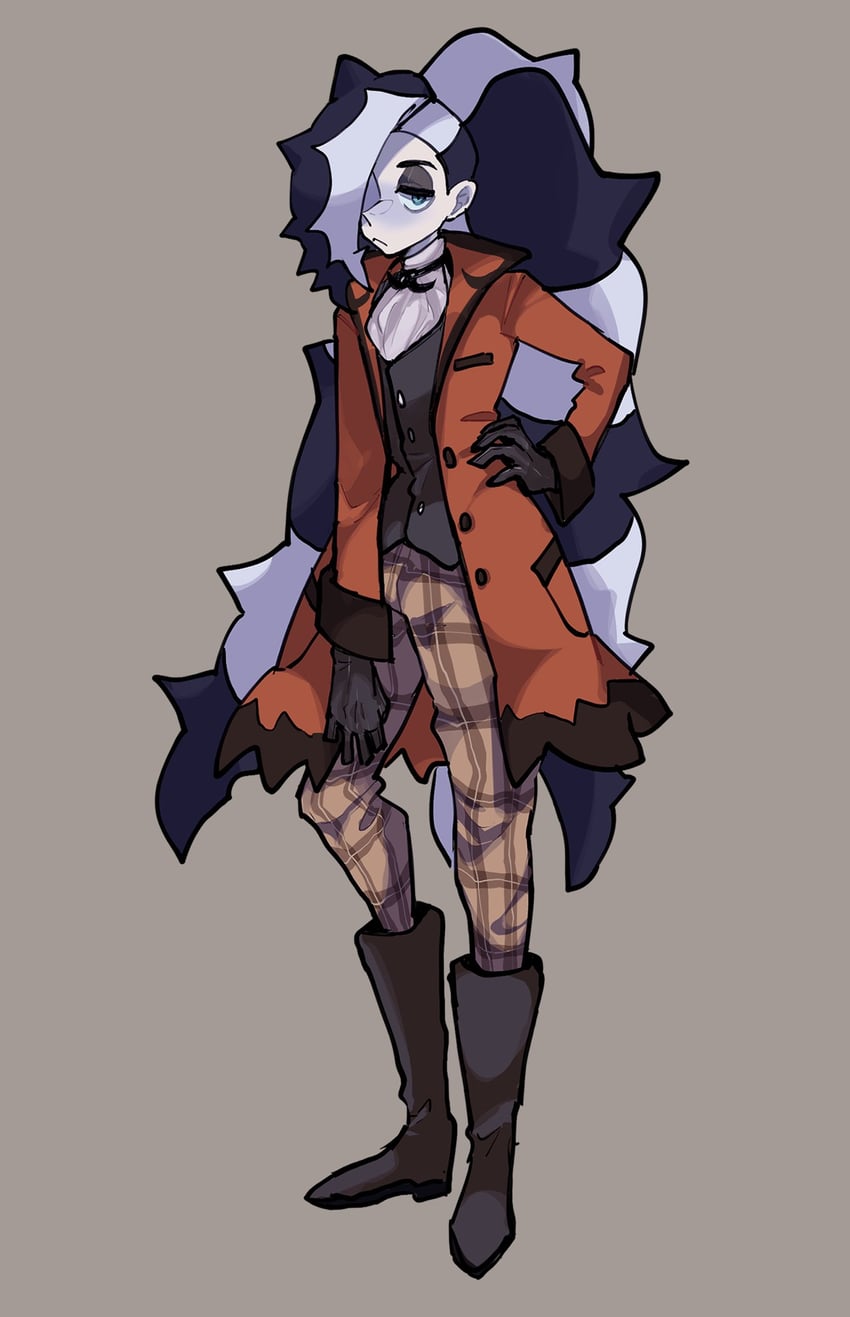 piers and thievul (pokemon and 1 more) drawn by shiba_dzuke