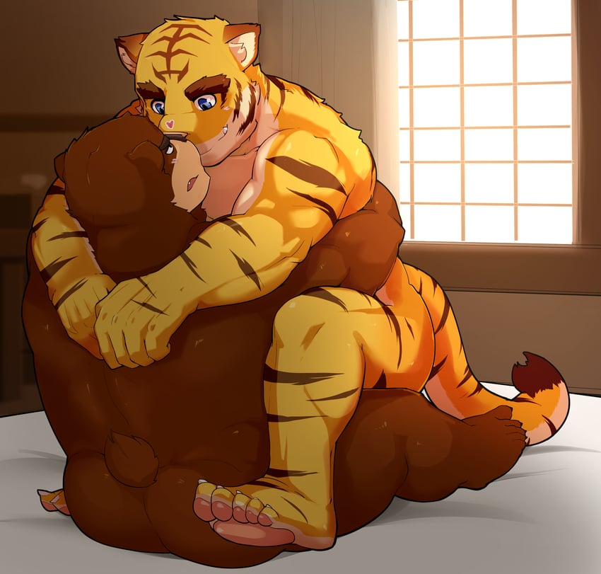 torahiko oshima and juuichi mikazuki (morenatsu) drawn by orangetaming