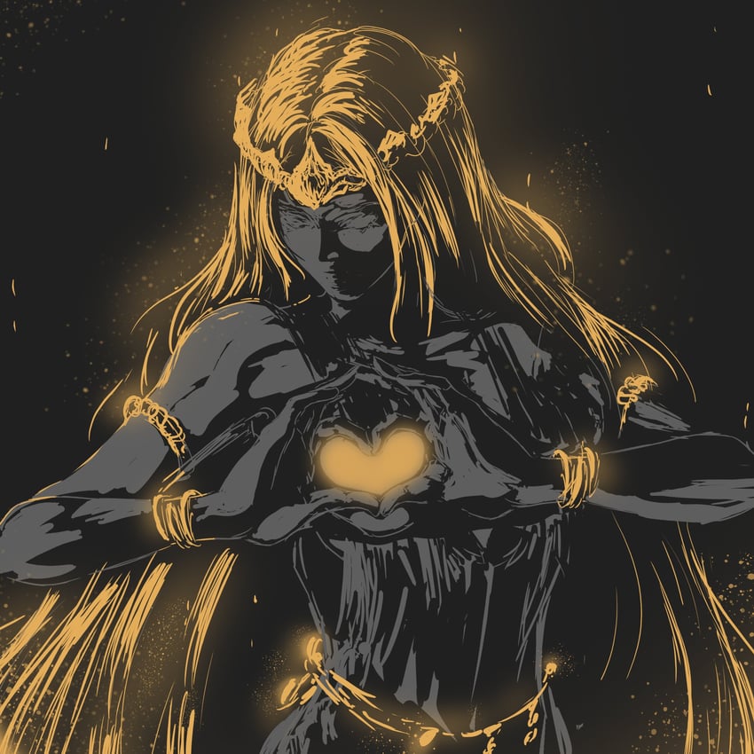 queen marika the eternal (elden ring and 1 more) drawn by 00osamio00