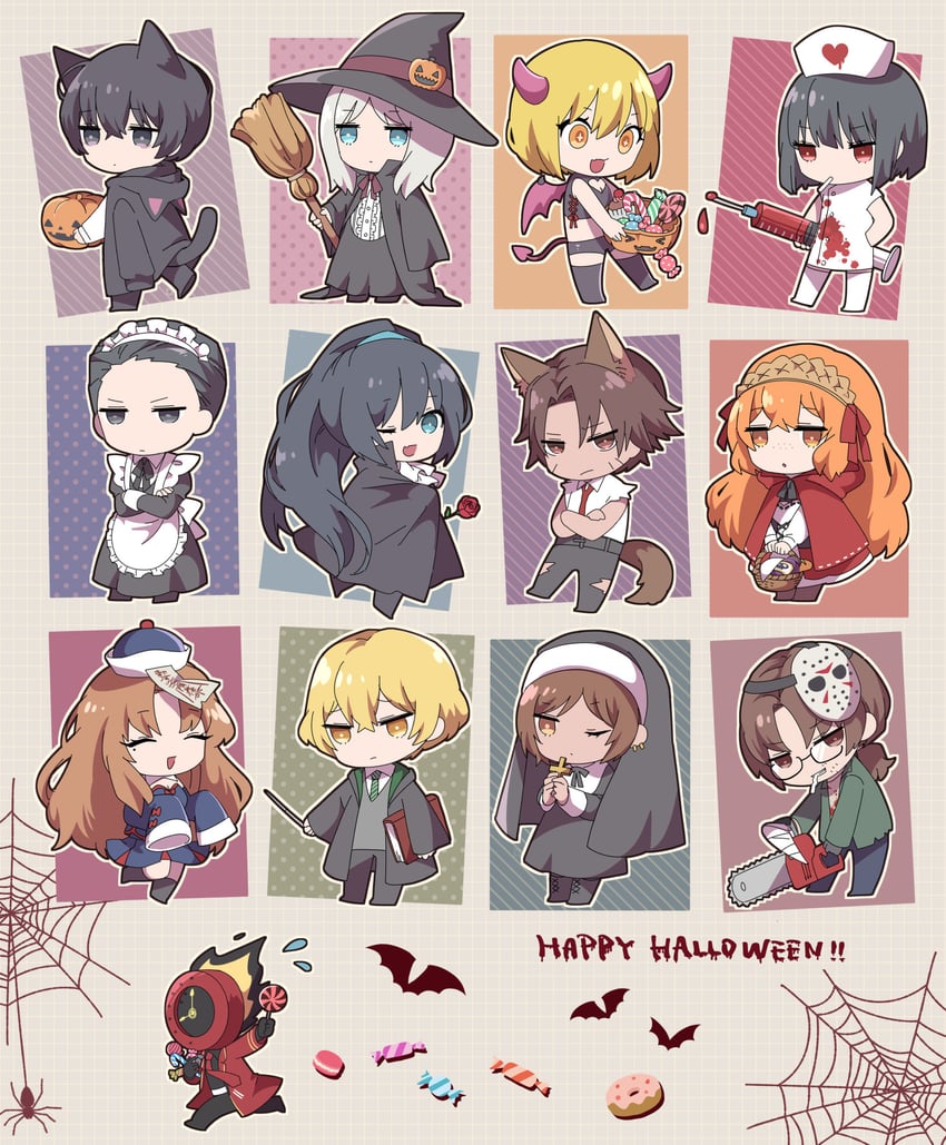 ishmael, don quixote, faust, sinclair, yi sang, and 9 more (project moon and 3 more) drawn by marbornath