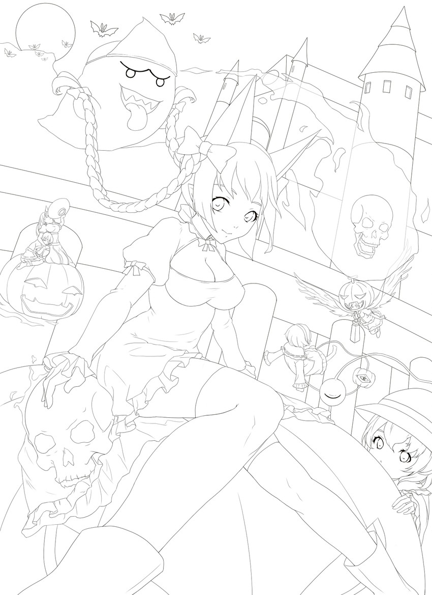 komeiji koishi, komeiji satori, kaenbyou rin, reiuji utsuho, mizuhashi parsee, and 2 more (touhou and 2 more) drawn by weien