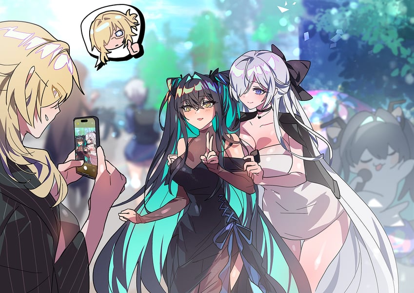 little mermaid, doro, mihara, cinderella, mori, and 1 more (goddess of victory: nikke) drawn by mimlmi