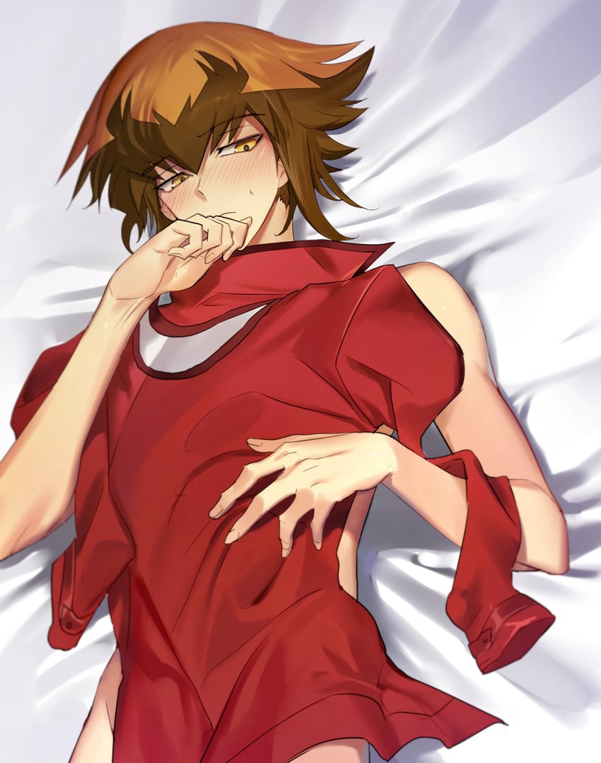 yuki judai (yu-gi-oh! and 1 more) drawn by cocaduel