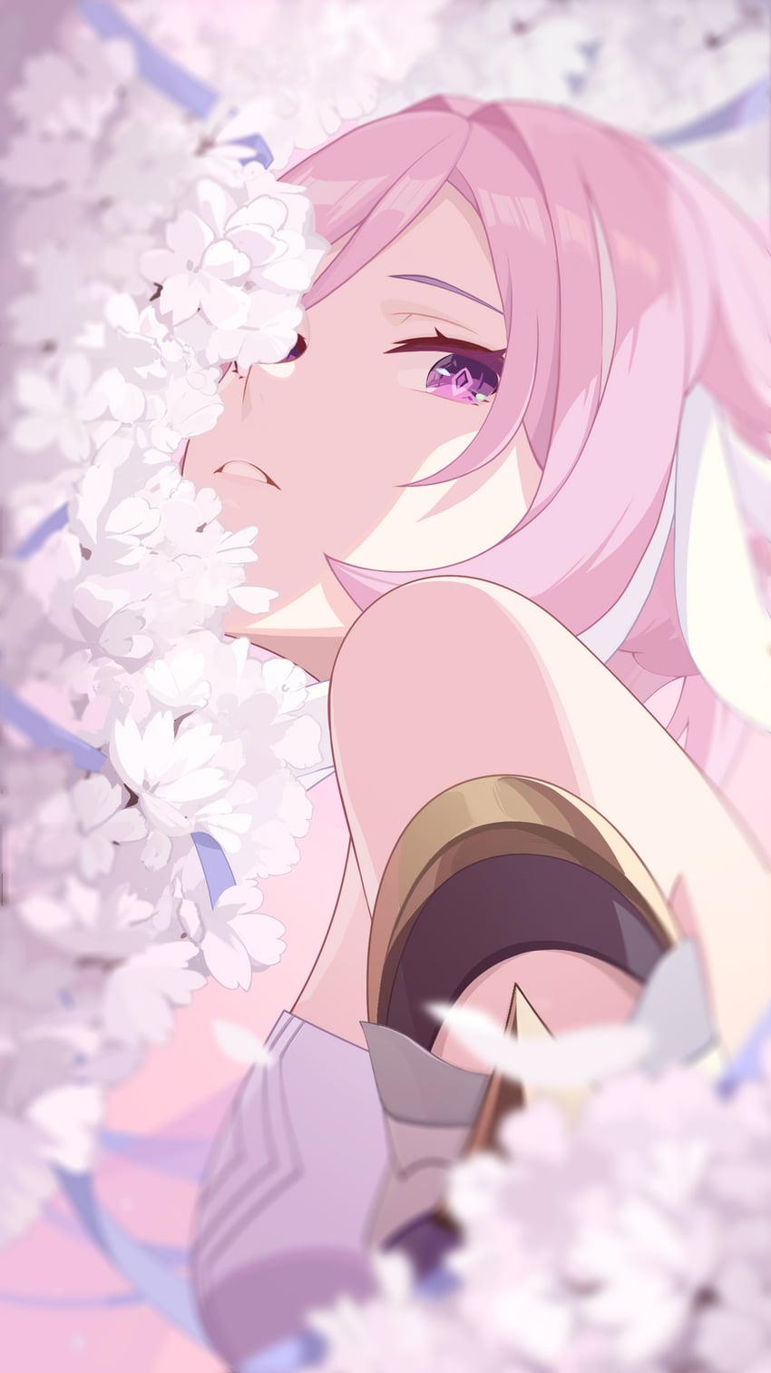 elysia (honkai and 1 more) drawn by bu_zhengjing_de_xiao_xingxing