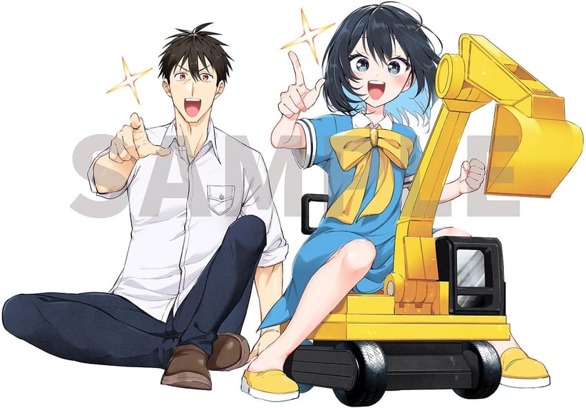 ken'ichi hamada and anemone (arafoo otoko no isekai tsuuhan seikatsu) drawn by umiharu