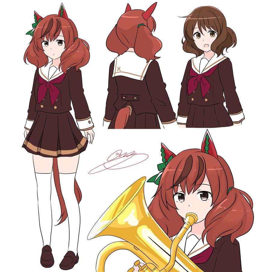 nice nature and oumae kumiko (umamusume and 1 more) drawn by noruren