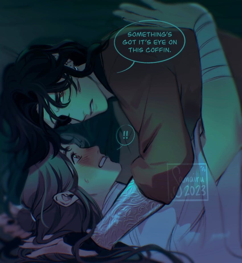 xie lian and hua cheng (tianguan cifu) drawn by samairu