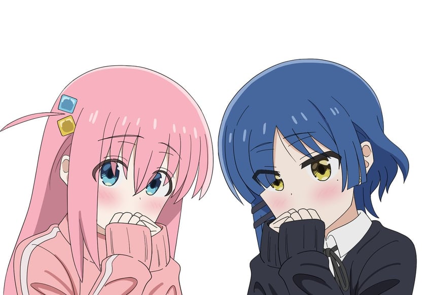 gotoh hitori and yamada ryo (bocchi the rock!) drawn by hoite_(11922960_ze)