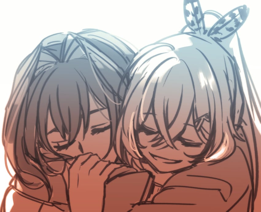 ouro kronii and nanashi mumei (hololive and 1 more) drawn by anco_(platanity)