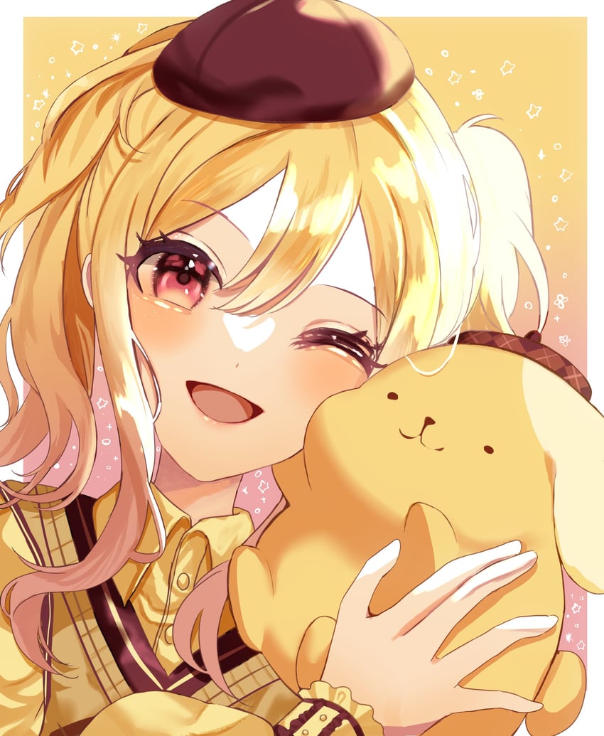 tenma saki and pompompurin (project sekai and 1 more) drawn by 7naako5