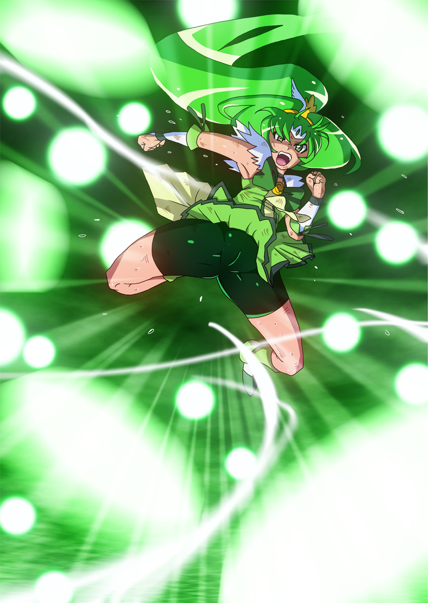 midorikawa nao and cure march (precure and 1 more) drawn by taroro