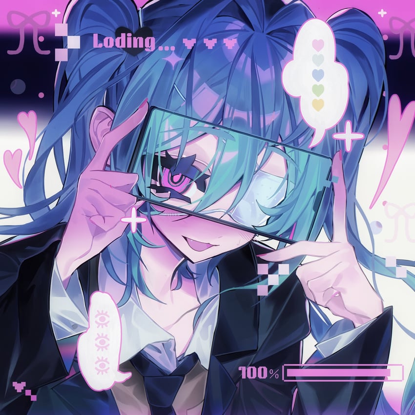 hatsune miku (vocaloid and 1 more) drawn by taowu_(20809)