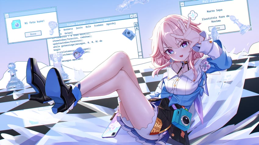 march 7th (honkai and 3 more) drawn by raviolimavioli