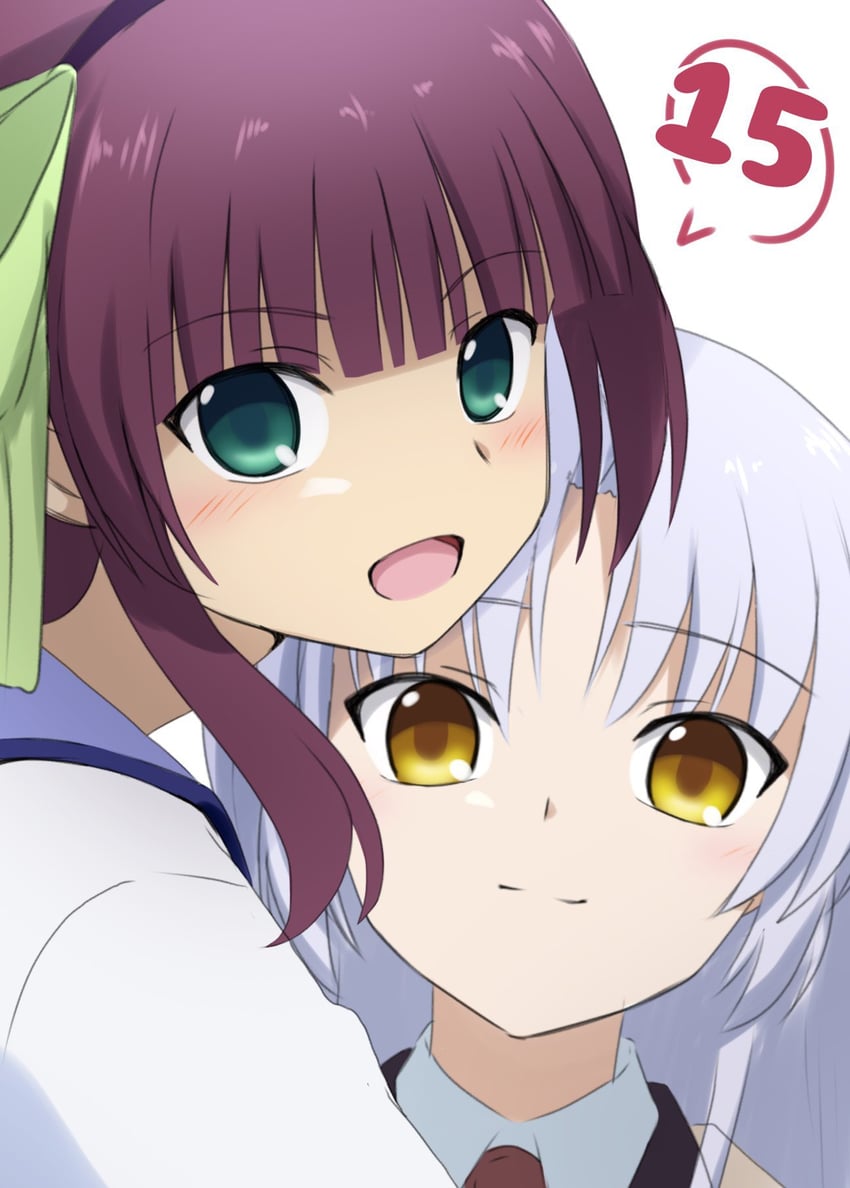 tachibana kanade and nakamura yuri (angel beats!) drawn by lelie_(lelie_link)
