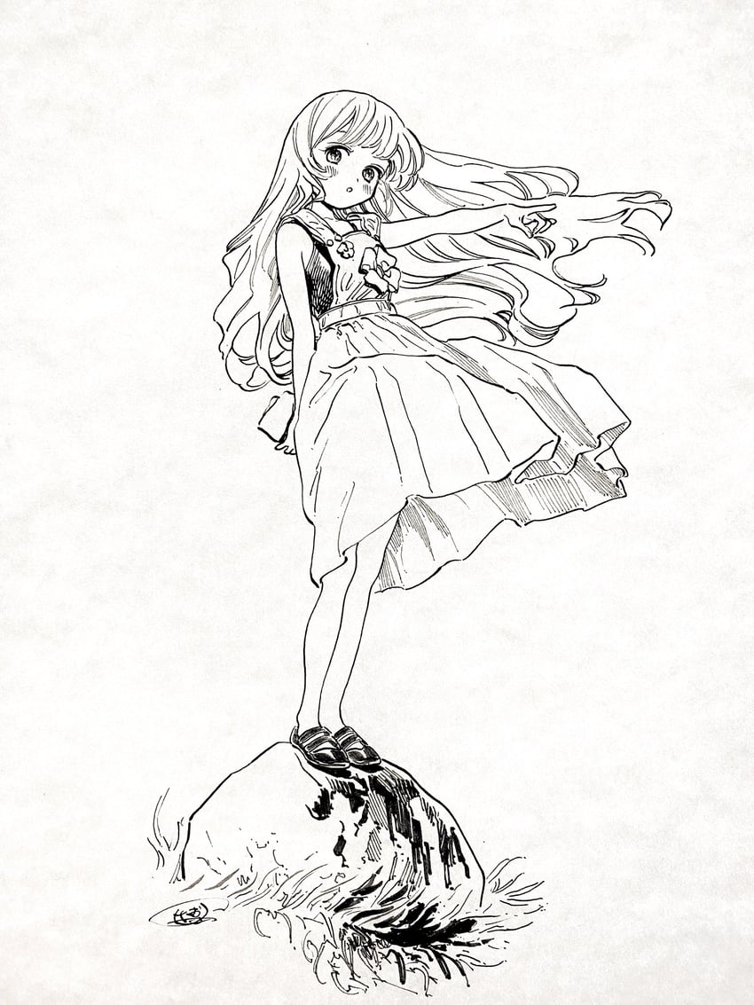 hiraiwa hotaru (akebi-chan no serafuku) drawn by hiro_(dismaless)