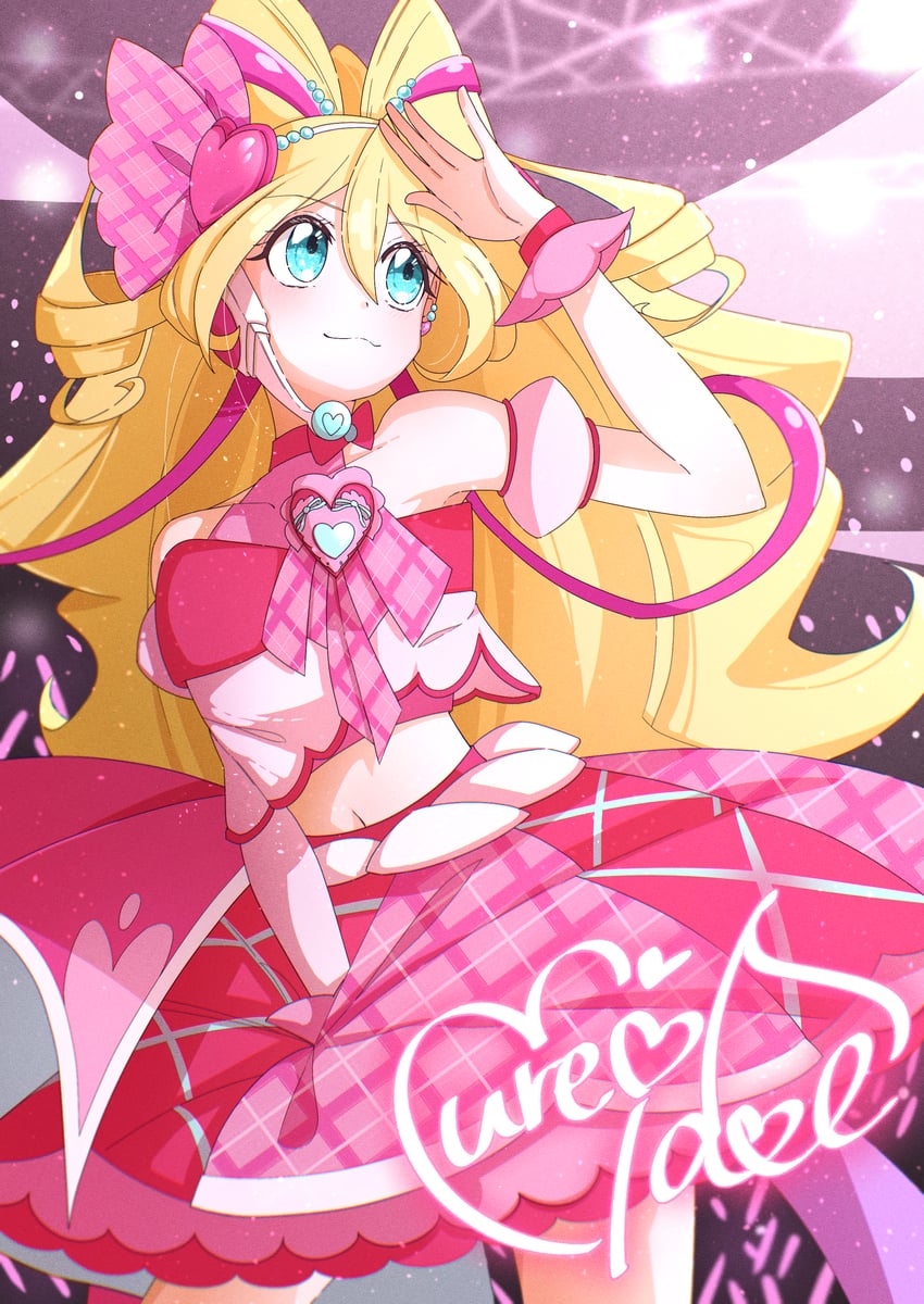 sakura uta and cure idol (precure and 1 more) drawn by jagili_noe