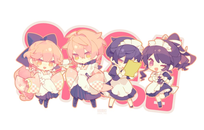 vy1, vy2, 66, vy t-01, and vy t-02 (vocaloid and 1 more) drawn by wloop