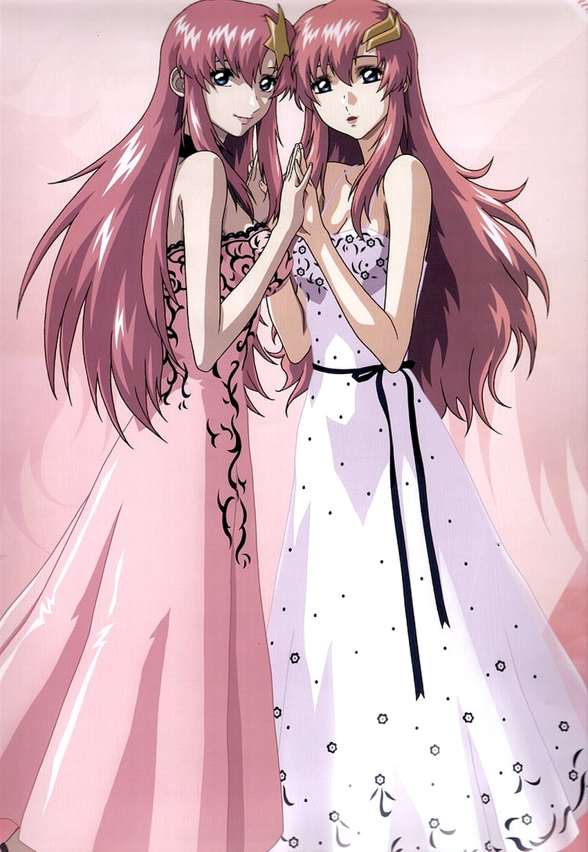 lacus clyne and meer campbell (gundam and 2 more) drawn by higurashi_ryuuji