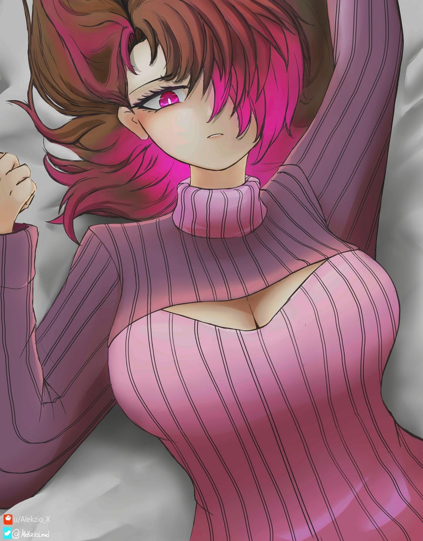 bete noire (undertale and 1 more) drawn by alekzio