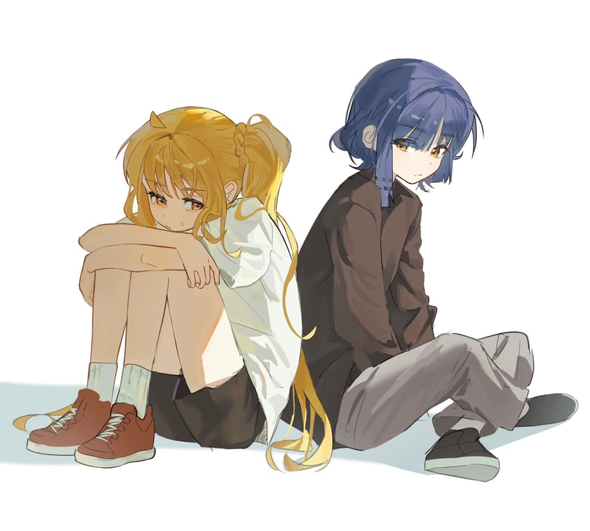 ijichi nijika and yamada ryo (bocchi the rock!) drawn by schu_1112