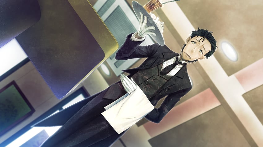 okabe rintarou (steins;gate and 1 more) drawn by huke