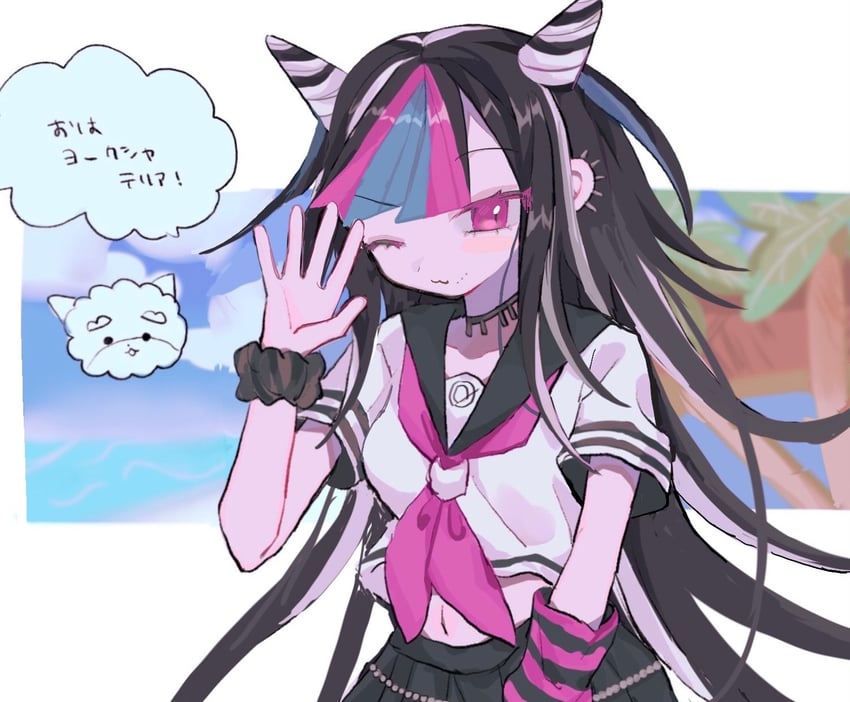 mioda ibuki (danganronpa and 1 more) drawn by u_u_(16557)