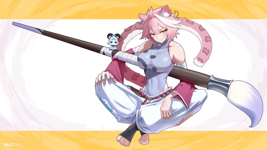 raora panthera (hololive and 1 more) drawn by dreamoon-q