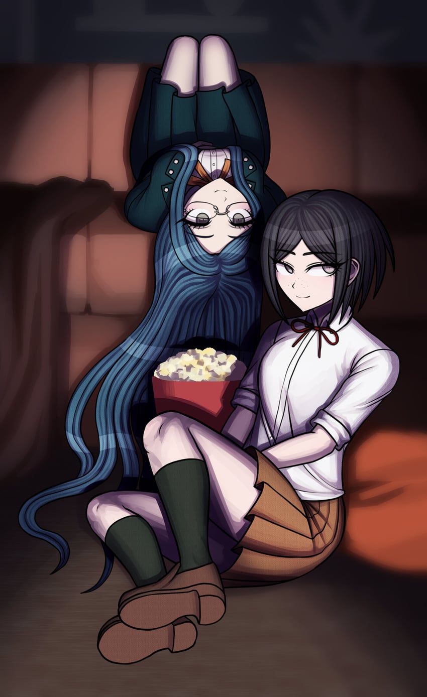 shirogane tsumugi and ikusaba mukuro (danganronpa and 2 more) drawn by fulltimeangel13