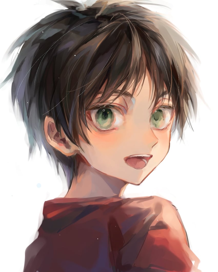 eren yeager (shingeki no kyojin) drawn by moruru_08