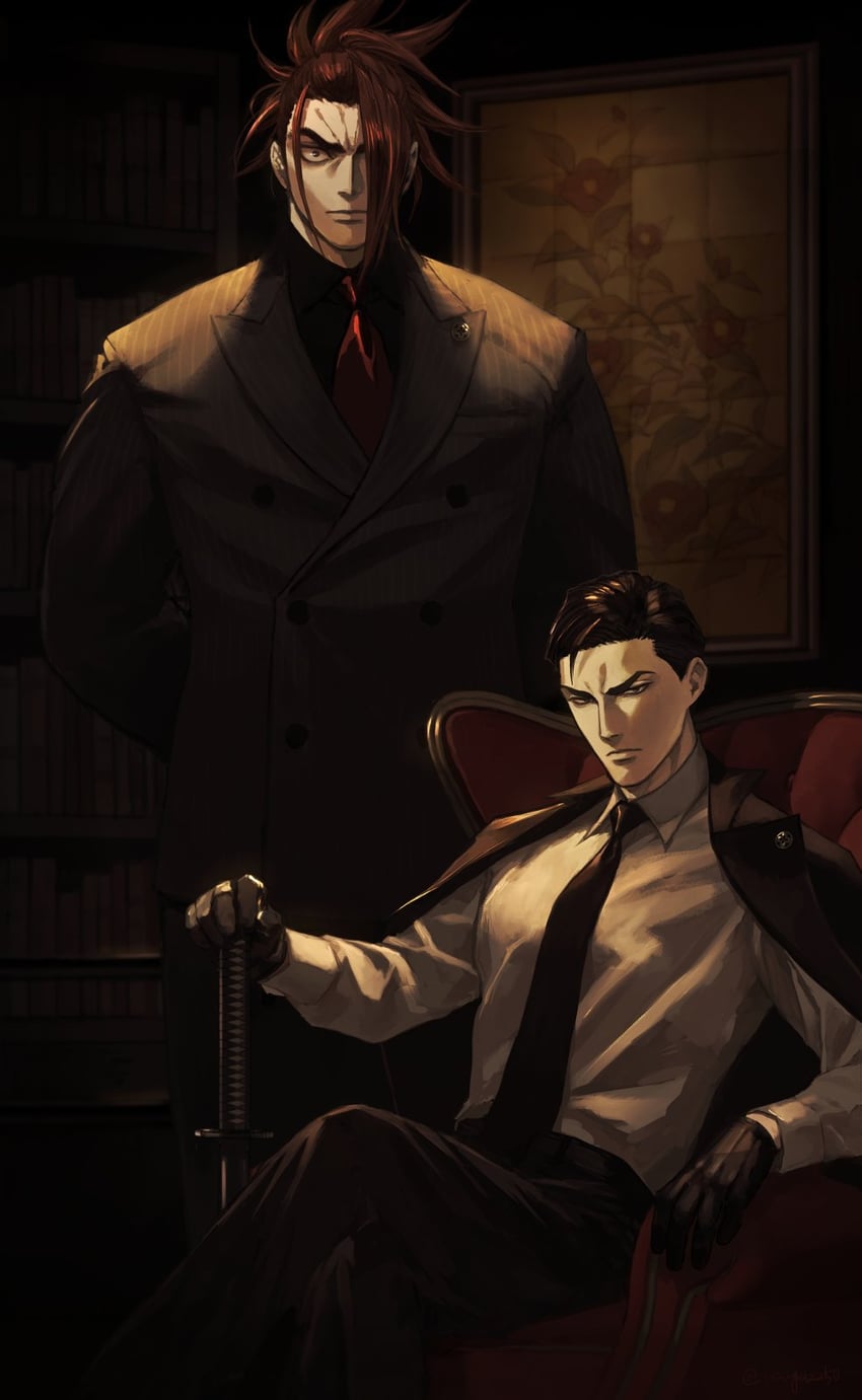 tanaka shinbei and takechi zuizan (fate and 1 more) drawn by renga2250