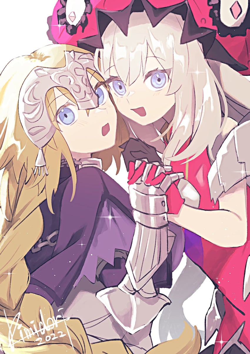jeanne d'arc and marie antoinette (fate and 1 more) drawn by kimidorix32
