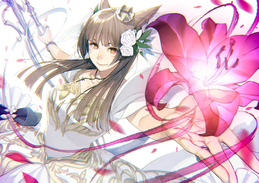 warrior of light and white mage (original and 2 more) drawn by kyo_(kuroichigo)