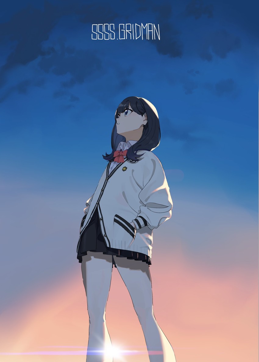 takarada rikka (gridman universe and 1 more) drawn by machi_(wm)