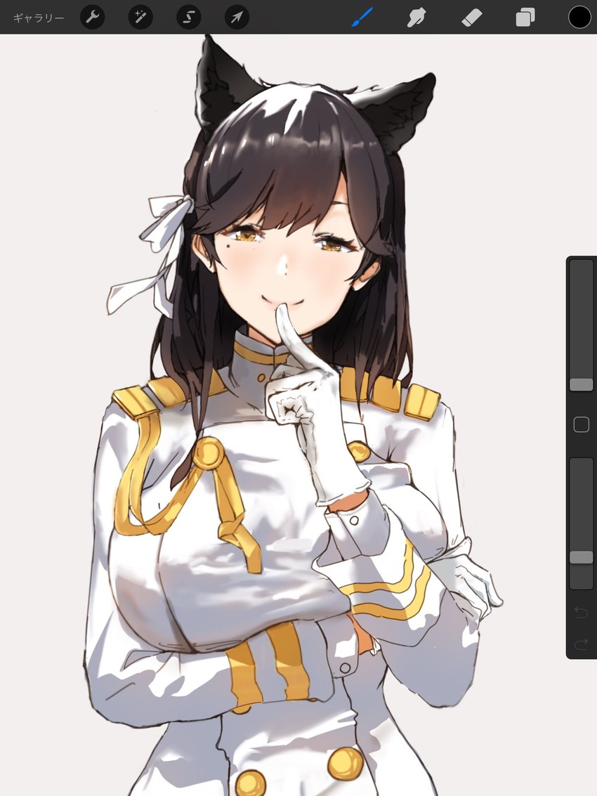 atago (azur lane) drawn by misekai_555