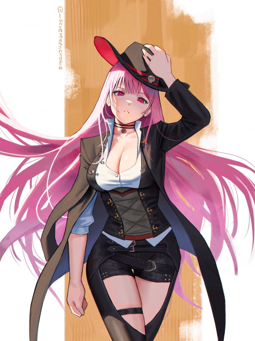 mori calliope (hololive and 1 more) drawn by seventeencrows