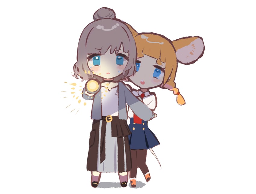 mau-chan and yamada suzume (indie virtual youtuber) drawn by moroboshi_meroko_(artist)