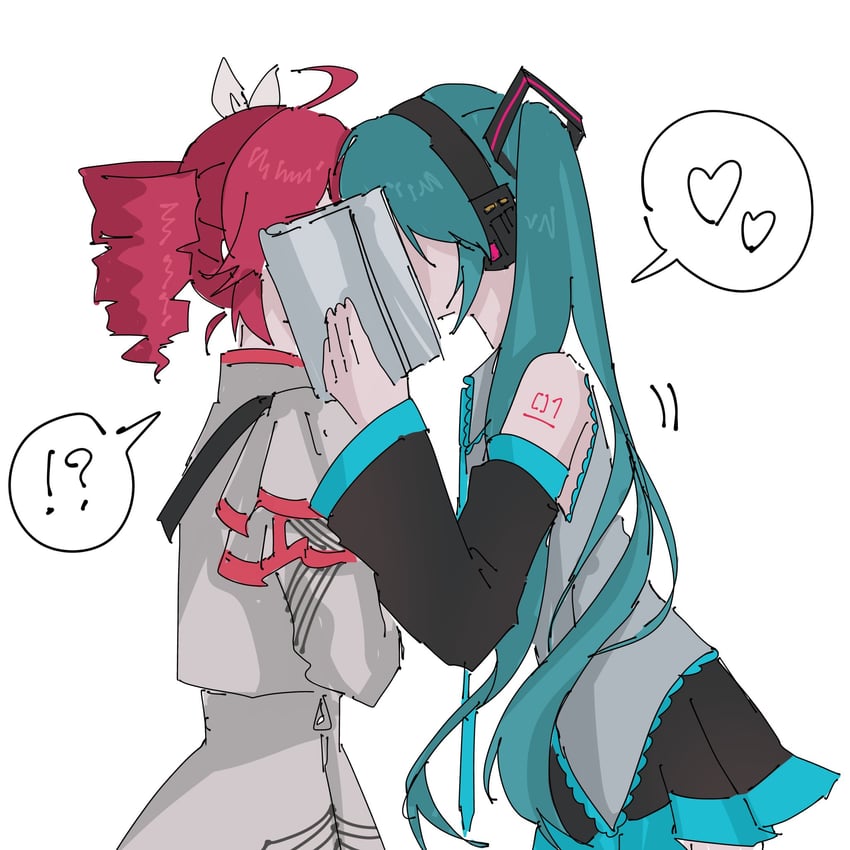 hatsune miku and kasane teto (vocaloid and 2 more) drawn by ue_09_whe327