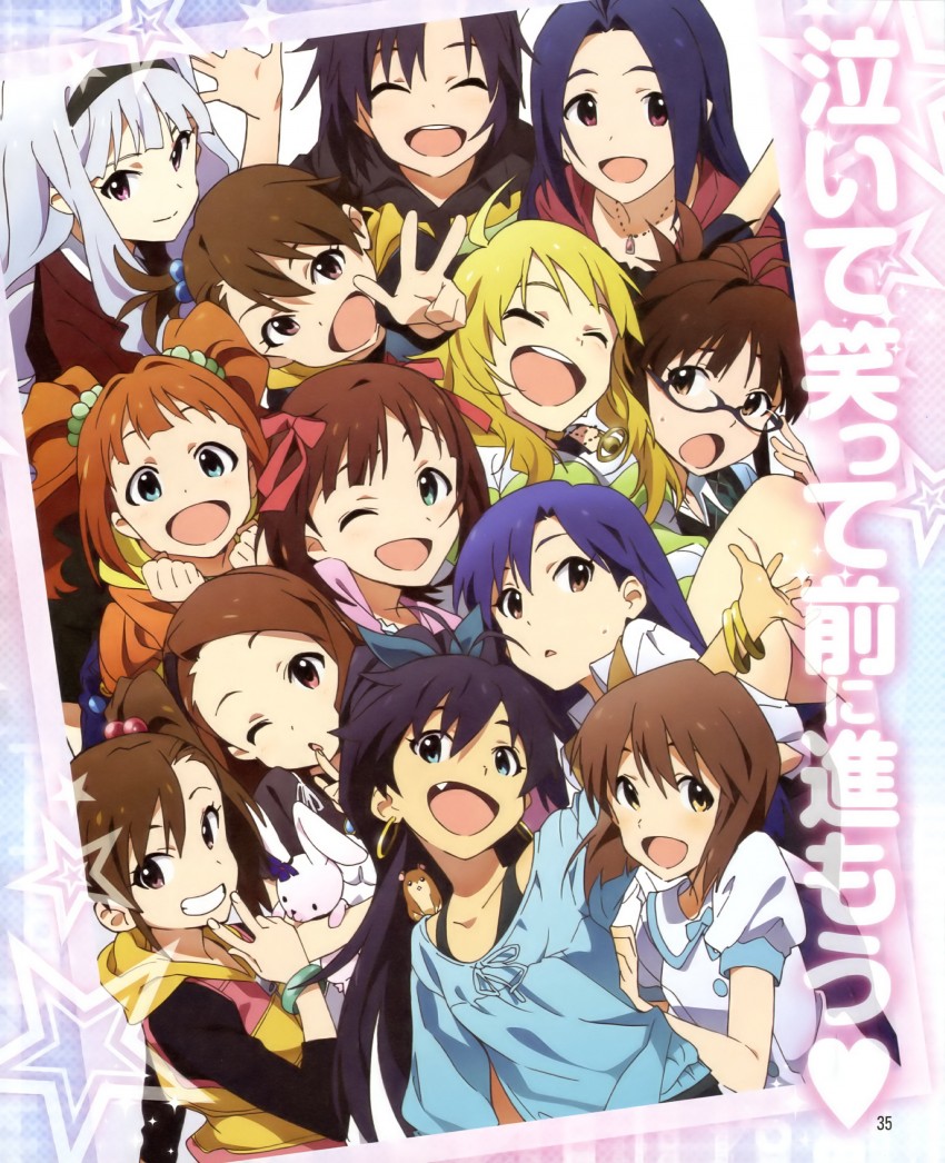 hoshii miki, kisaragi chihaya, amami haruka, kikuchi makoto, shijou takane, and 9 more (idolmaster)