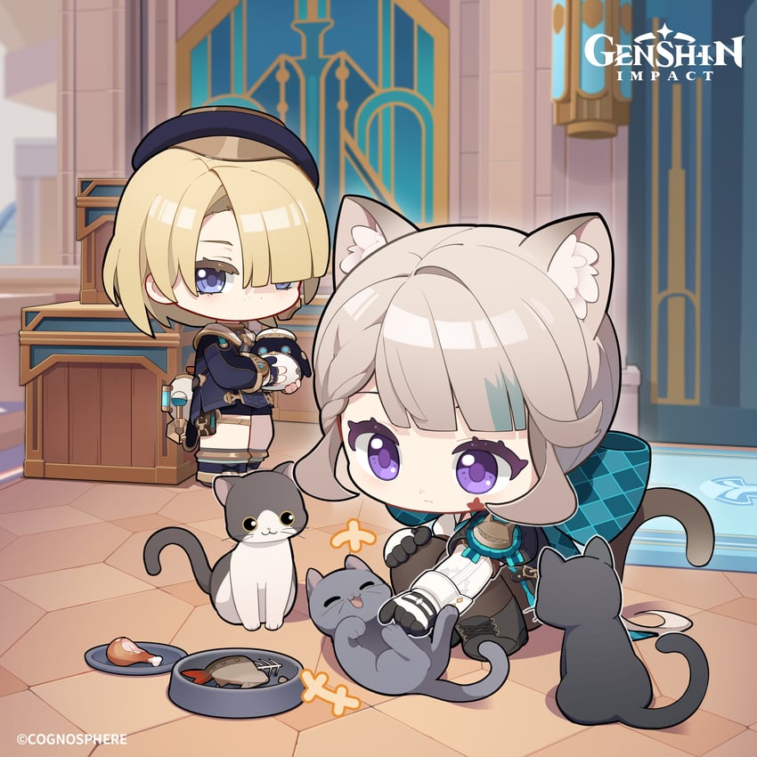 lynette, freminet, and pers (genshin impact)